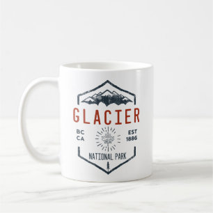 Glacier National Park Kanada Vintage-Distressed Kaffeetasse