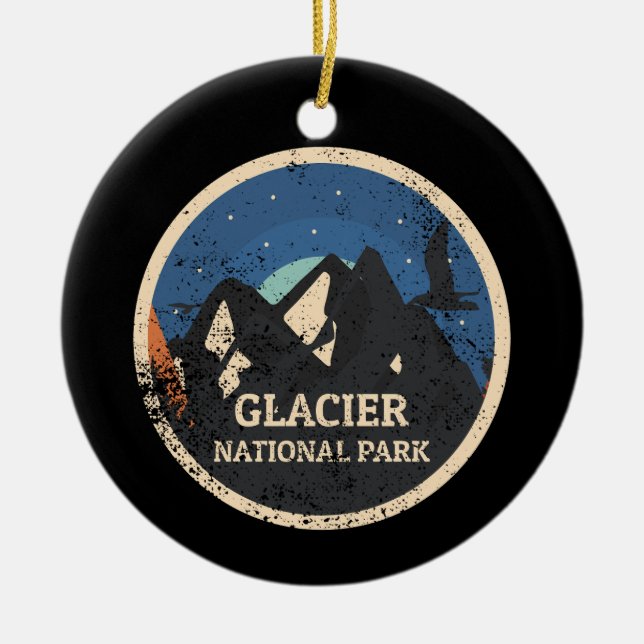 Glacier National Park Keramik Ornament (Vorne)