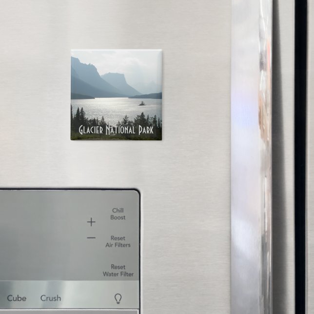Glacier National Park Landscape Foto Magnet (In Situ (Kühlschrank))