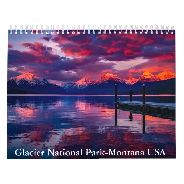 Glacier National Park-Montana Calendrier USA (Protection)