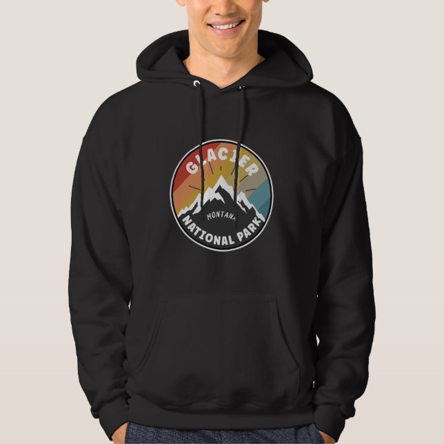 Glacier National Park Montana Hoodie (Vorderseite)