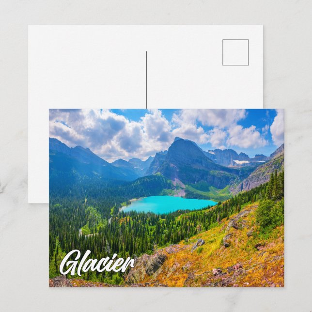 Glacier National Park, Montana, United States Postkarte (Vorne/Hinten)