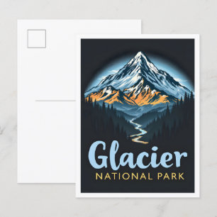 Glacier National Park Montana USA Reise Postkarte