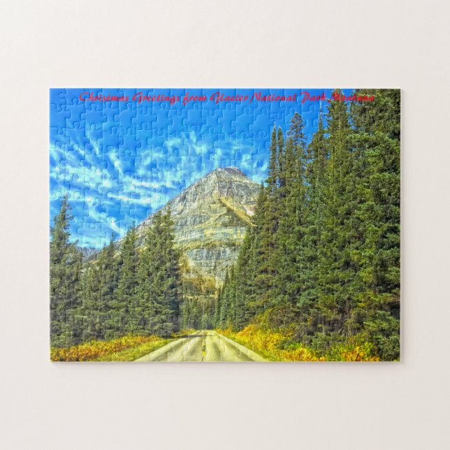 Glacier National Park Montana. Weihnachtsgrüße (Horizontal)
