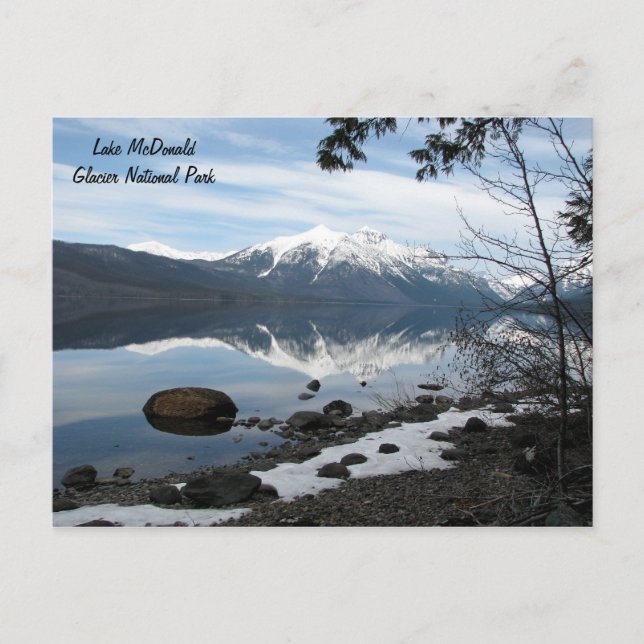 Glacier National Park Postcard Postkarte (Vorderseite)