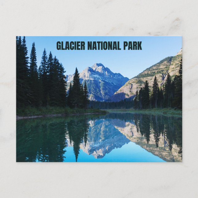 Glacier National Park Postkarte (Vorderseite)