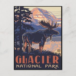Glacier National Park Postkarte