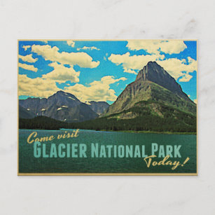 Glacier National Park Postkarte