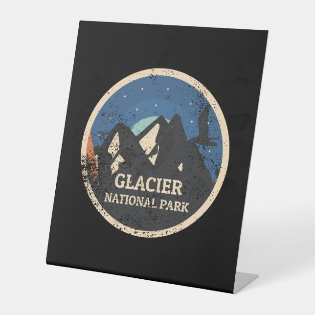 Glacier National Park Sockelschild (Vorderseite)