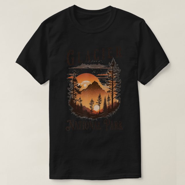 Glacier National Park T-Shirt (Design vorne)