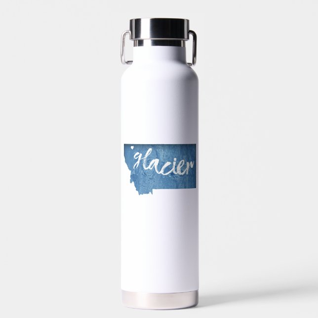Glacier National Park Wood Gran Trinkflasche (Vorne)