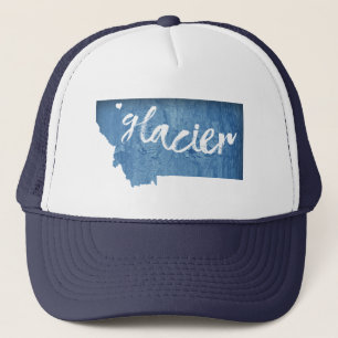 Glacier National Park Wood Gran Truckerkappe