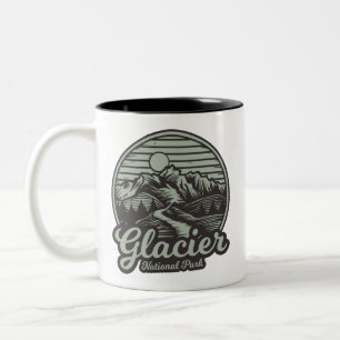 Glacier-Nationalpark-Bergpfad Zweifarbige Tasse