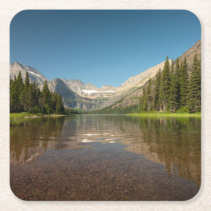 Glacier Nationalpark der Rechteckiger Pappuntersetzer