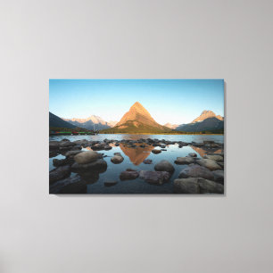 Glacier Nationalpark des Mountainsee-  Leinwanddruck
