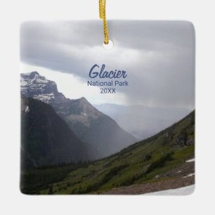 Glacier Nationalpark Drei Berge Moody Clouds Keramikornament