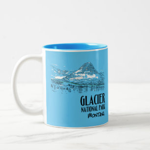 Glacier-Nationalpark Hidden Lake Montana Zweifarbige Tasse