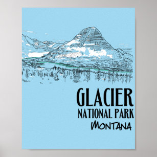 Glacier Nationalpark Locarno Poster
