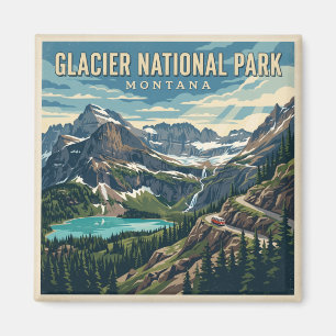 Glacier-Nationalpark Montana Magnet