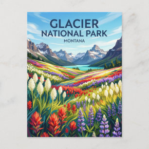Glacier-Nationalpark Montana Postkarte