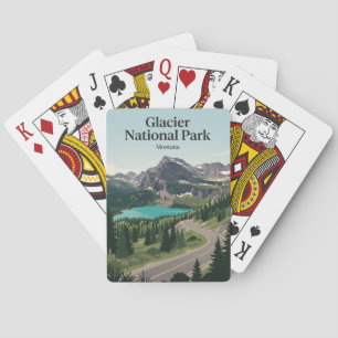 Glacier-Nationalpark Montana Spielkarten