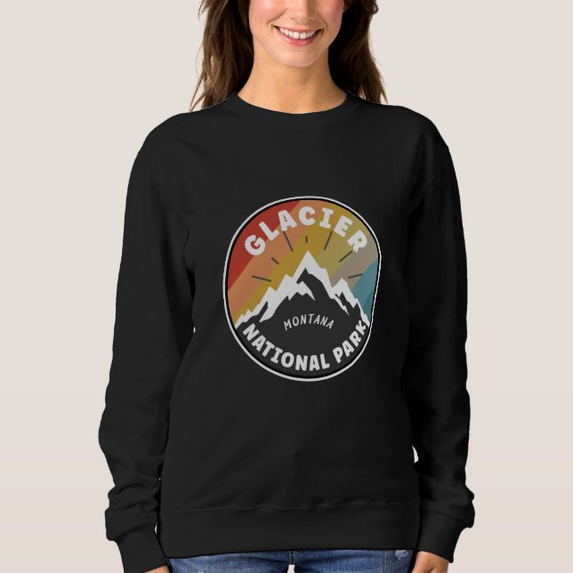 Glacier Nationalpark Montana Sweatshirt (Vorderseite)