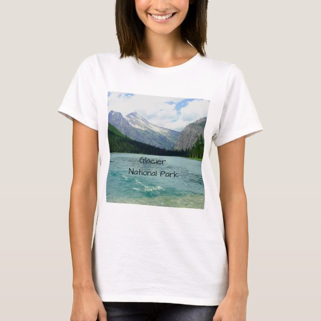 Glacier Nationalpark Montana T-Shirt (Vorderseite)