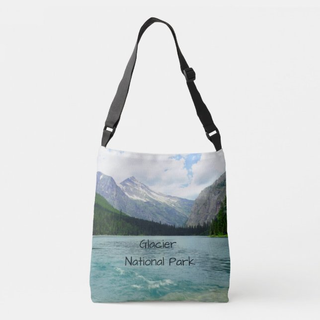 Glacier Nationalpark Montana Tragetaschen Mit Langen Trägern (Rückseite)