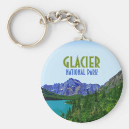 Glacier Nationalpark Montana Vintag Schlüsselanhänger