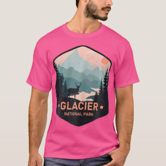 Glacier Nationalpark Montana Wandern Camping T-Shirt