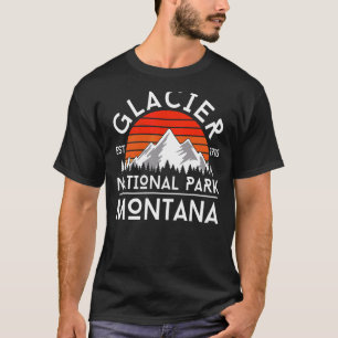 Glacier Nationalpark Montana Wandern neben dem Was T-Shirt