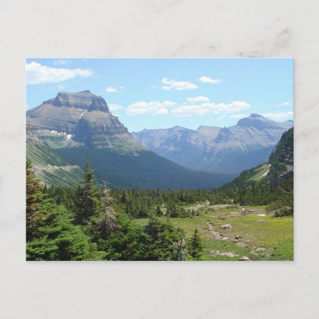 Glacier Nationalpark Nordwestmontana Postkarte (Vorderseite)
