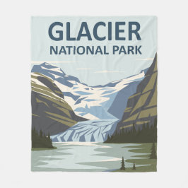 Glacier Nationalpark Reisen Fleecedecke