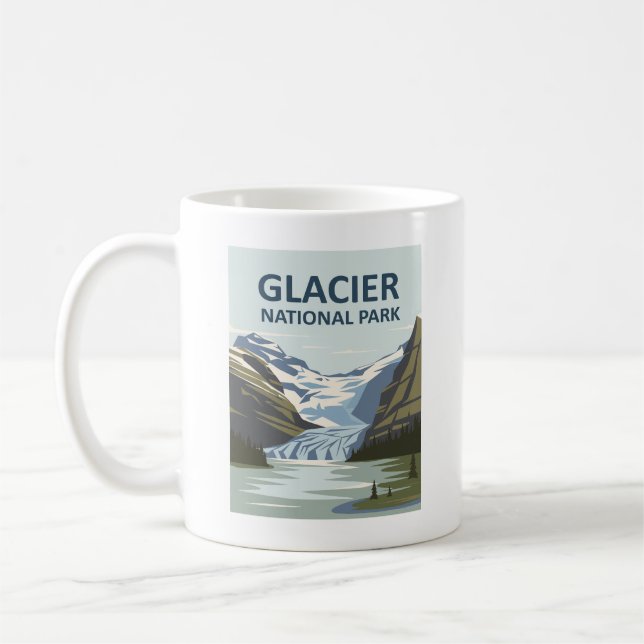 Glacier Nationalpark Reisen Kaffeetasse (Links)