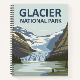 Glacier Nationalpark Reisen Notizbuch