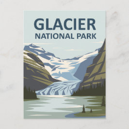 Glacier Nationalpark Reisen Postkarte