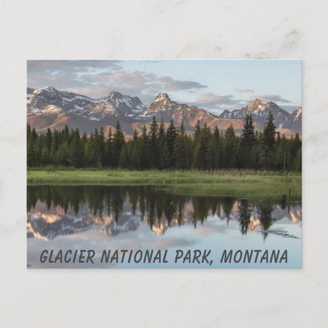 Glacier Nationalpark Rocky Mountains Postkarte (Vorderseite)