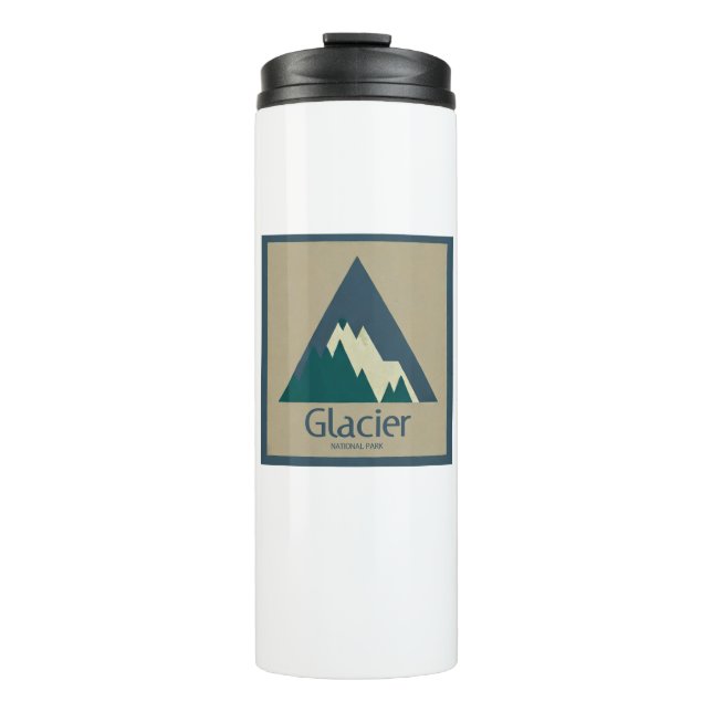 Glacier Nationalpark Rustikal Thermosbecher (Vorderseite)