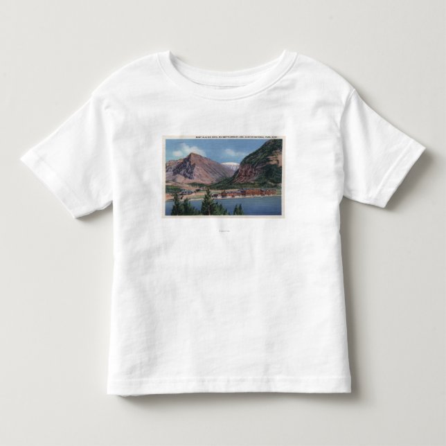 Glacier Nationalpark, viel M.Ü. - Gletscher-Hotel Kleinkind T-shirt (Vorderseite)