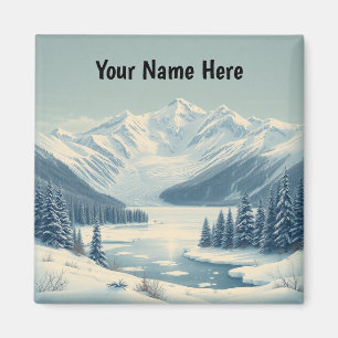Glacier-Nationalpark Winter Lake McDonald Magnet