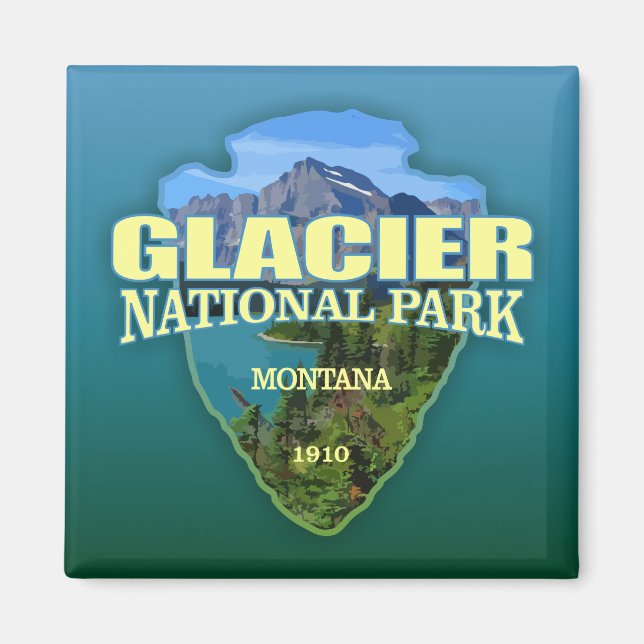 Glacier NP (Pfeilspitzen) Magnet (Vorne)