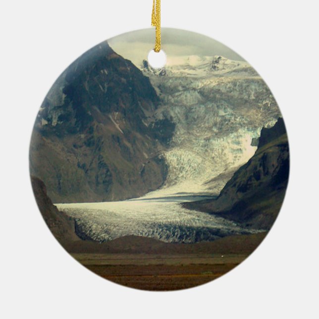 Glacier on Iceland Ornament (Hinten)