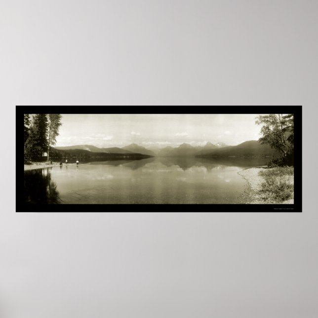 Glacier Park MT Foto 1916 Poster (Vorne)
