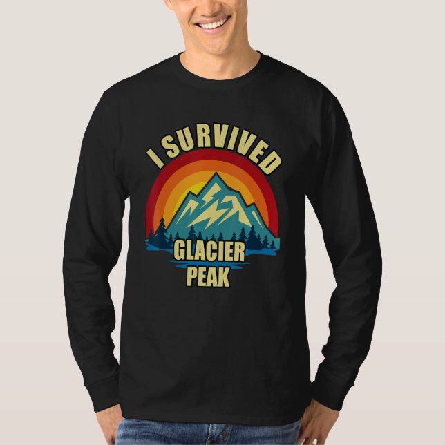 Glacier Peak Hiking Mountian Climbing T-Shirt (Vorderseite)