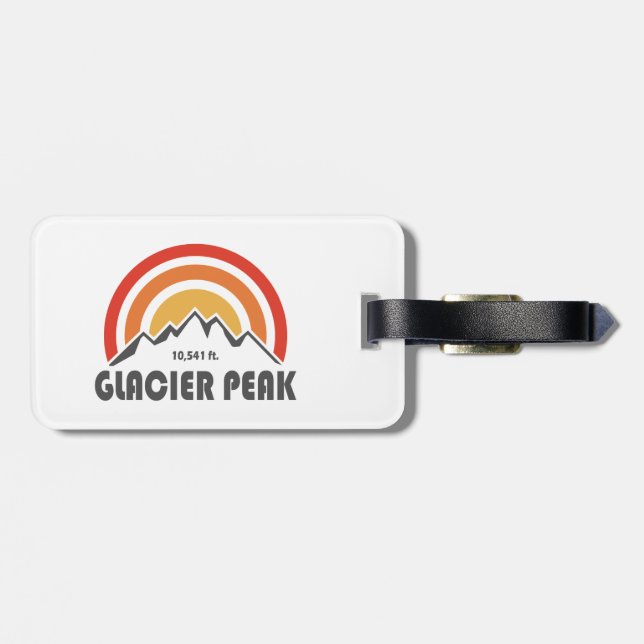 Glacier Peak, Washington Gepäckanhänger (Rückseite horizontal)