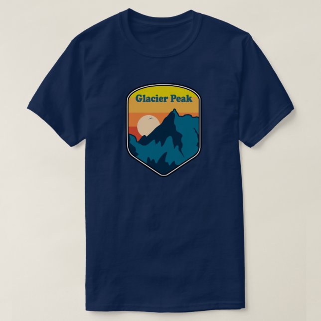 Glacier Peak Washington Sunrise T-Shirt (Design vorne)