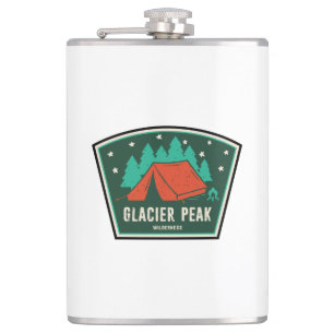 Glacier Peak Wilderness Camping Flachmann