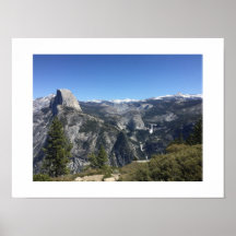 Glacier Point Yosemite Blue Color Fotografy