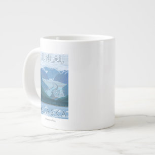 Glacier Scene - Juneau, Alaska Jumbo-Tasse