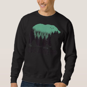 Glacier Us Nationalpark Bären Trees Montana Sweatshirt